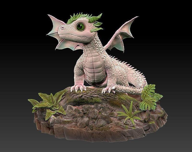 baby forest dragon
