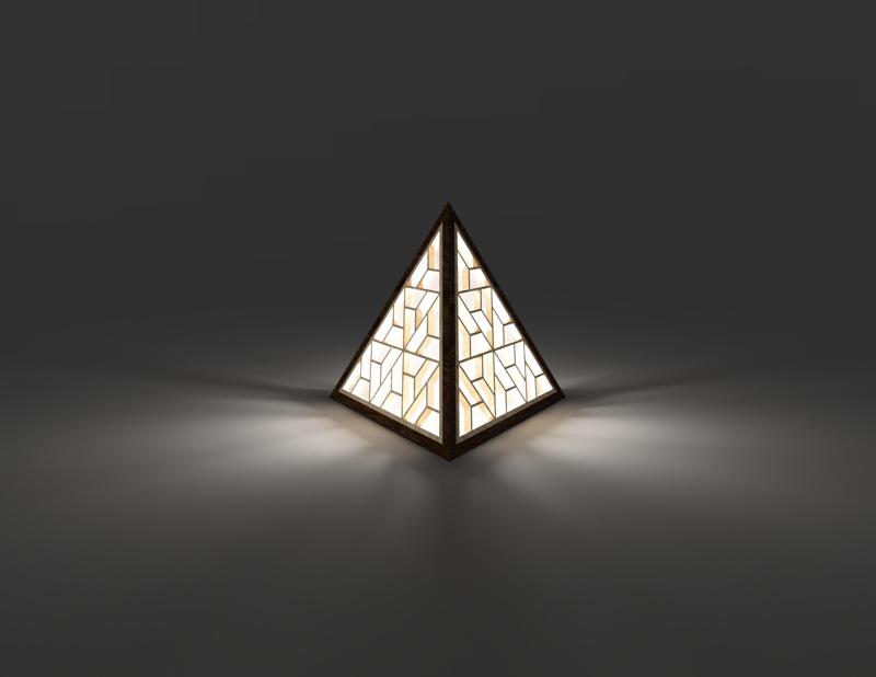 Tetrahedron Lamp