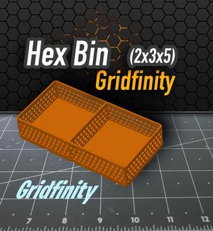 Hex Bin Gridfinity 2x3x5 DIVIDER