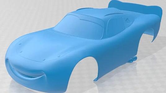 Lightning Mcqueen Zigzag Printable Body Car
