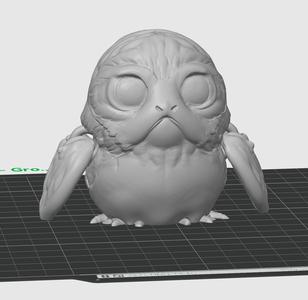 Grower Porg – Star Wars – 3D print STL and multicolor 3MF file