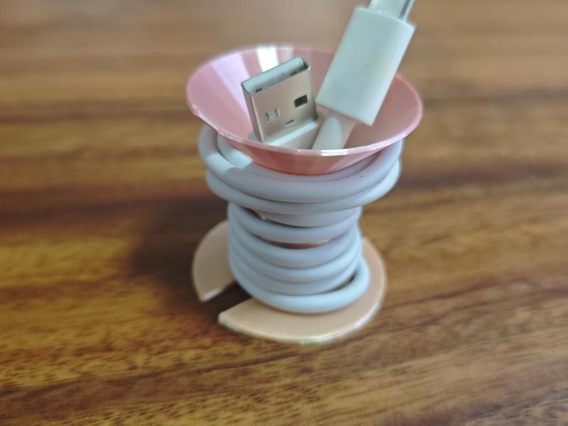 1-meter data cable organizer clip, household desktop charging cable fastener, wire organizer, cable winder