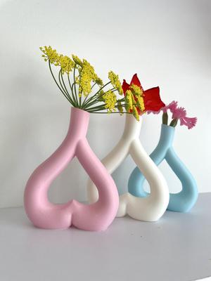 Heart Shaped Vase For Flowers / No Supports