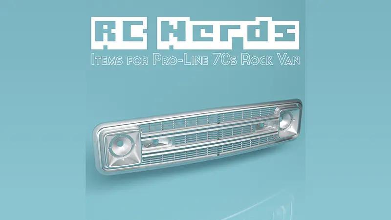Grill set for Pro-line ’70s Rock Van​ Clear Body