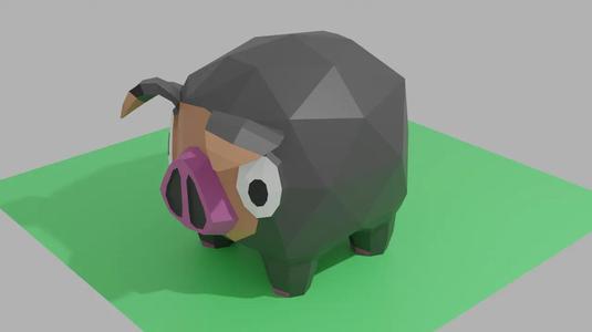 Low Poly Lechonk (Pokemon)