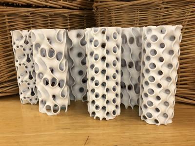 Six Minimal Surface Vases