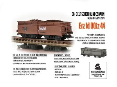 ROLLS-0012 German State Railways Hopper car 00tz 44 H0-scale
