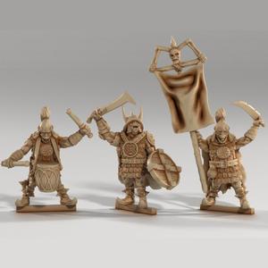 Orc War Command – Drummer, Banner, and Warlord