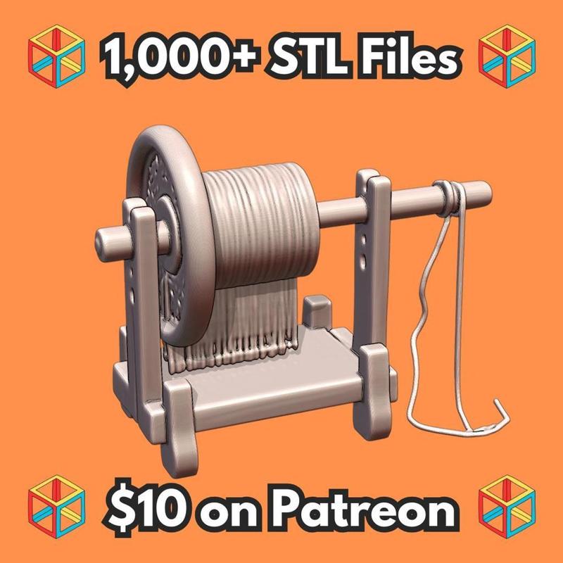 28mm DND Artisan’s Spinning Wheel for Textile Production in RPG MineeForm FDM 3D Print STL File