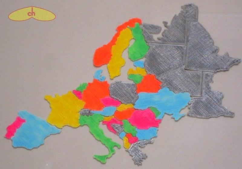 Europe map puzzle