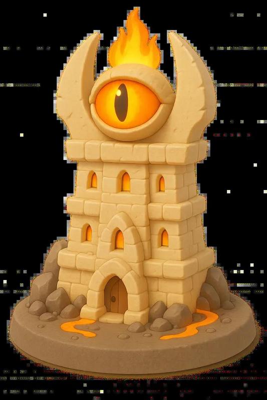 Barad-Cut – Stylized Dark Tower of Sauron