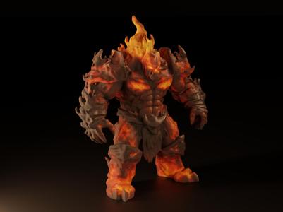 Fire Lord / Boss / Elemental – DND miniature