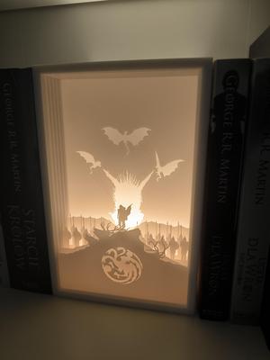 The Game Of Thrones Targaryen Shadow Box Lamp