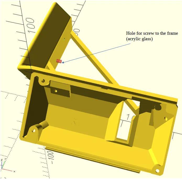WIP !!! Prusa Core One xLCD holder for top right frame- WIP!!!