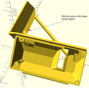 WIP !!! Prusa Core One xLCD holder for top right frame- WIP!!!