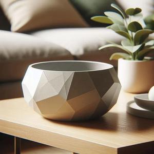 Low Poly Designer Bowl “Pressed Diamond”