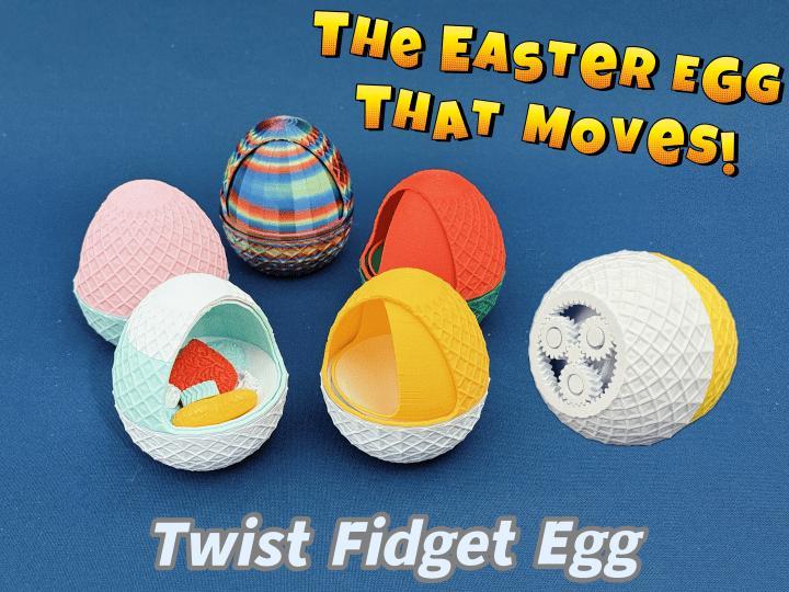 Mechanical Twist Fidget Easter Egg