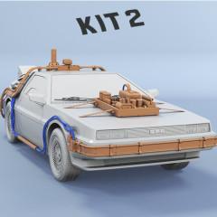 DeLorean 3D Printing Model | Assembly Kit 2: Engines, Mr Fusion, Active Suspension