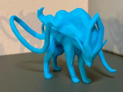 Low Poly Suicune Pokemon