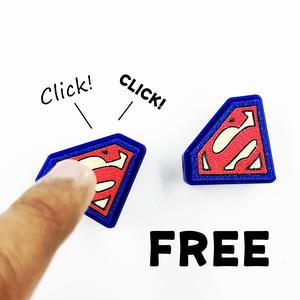 Superman S-Shield Fidget Clicker / Keychain