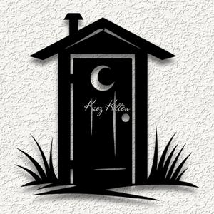 outhouse bathroom old we WALL ART HOME DECORn.stl