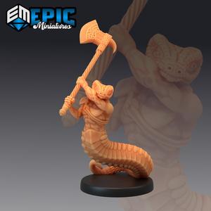 Serpent Guard Axe Warrior / Serpentfolk Soldier / Snake