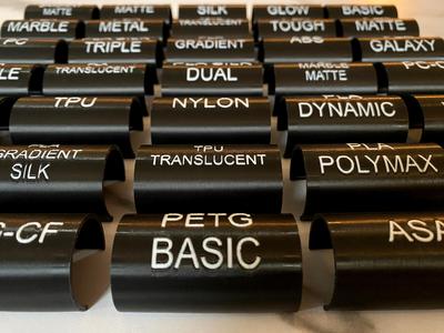 1″ Dowel Rod Filament Name Tags