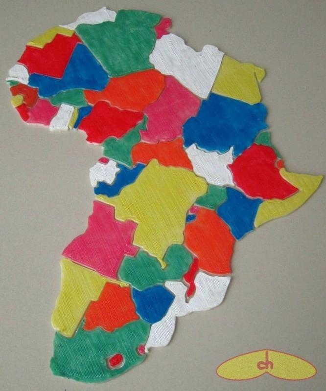 Africa map puzzle