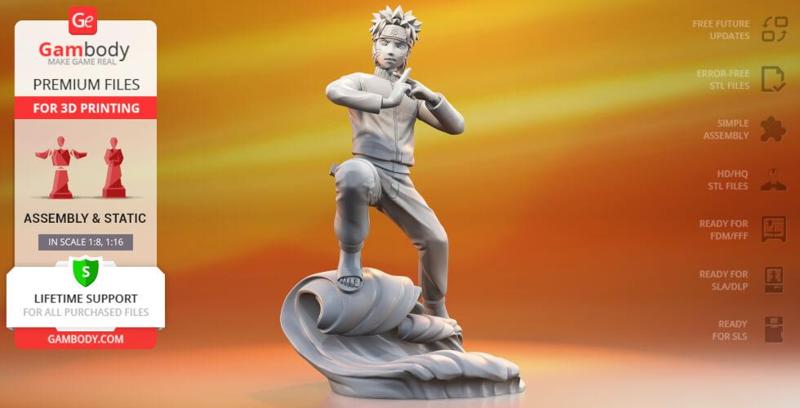 Naruto 3D Printing Figurine | Assembly