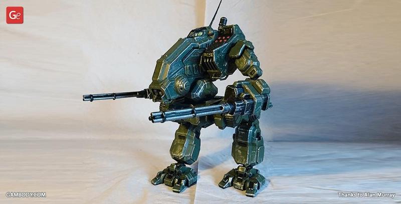 MWO Mad Dog STL files for 3D Printing | Assembly + Action