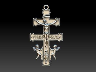 Cross Of Caravaca Burgundy