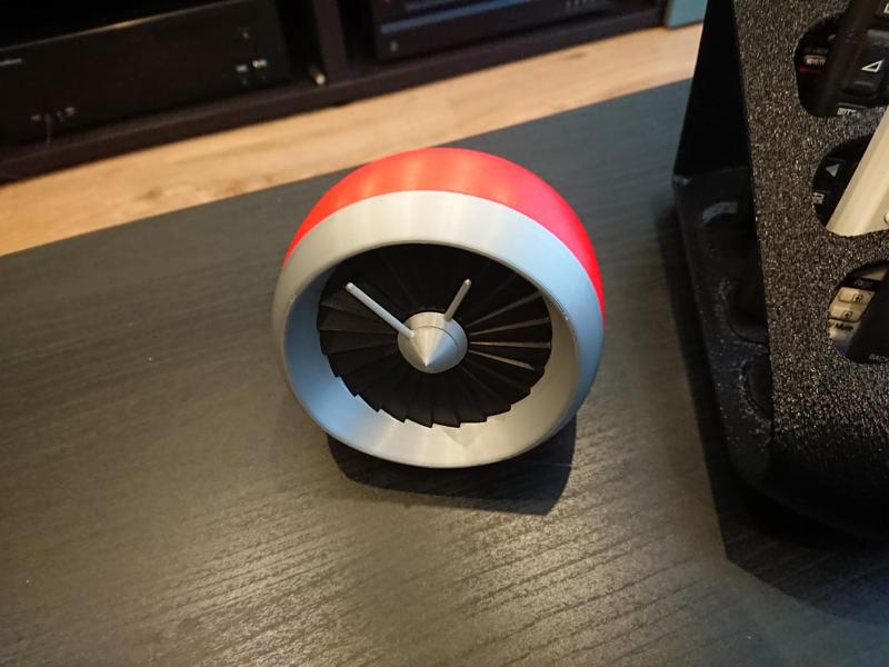 Jet Engine Clock Mini
