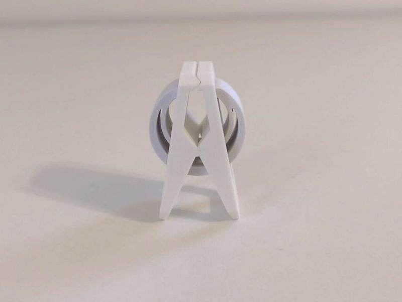 Universal clip with a safety margin