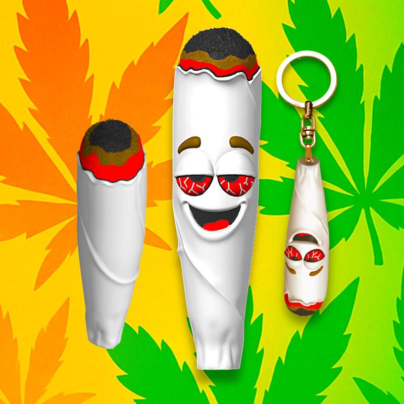 Funny Doobie Doods Figurine & Keychain Set