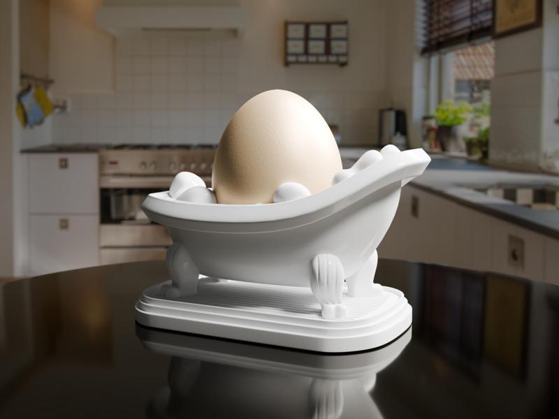 Cozy Eggcuzzi – bath tub egg cup