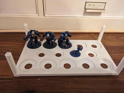 Warhammer tray – 40mm bases, 60mm tall terminators