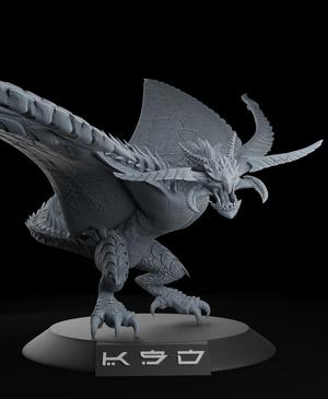 King dau The Sovereign of the Skies – Monster hunter wilds + Free dragon skull warhammer