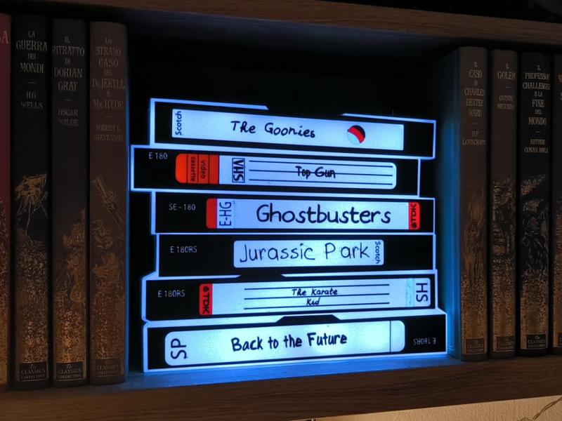 VHS Pile Lightbox – Led lamp