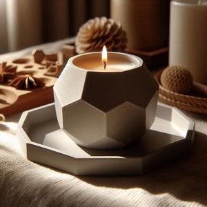 Octagonal Candle Holder Set