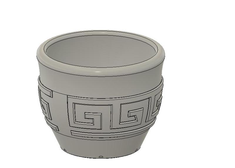 greek flower pot vere2 .obj