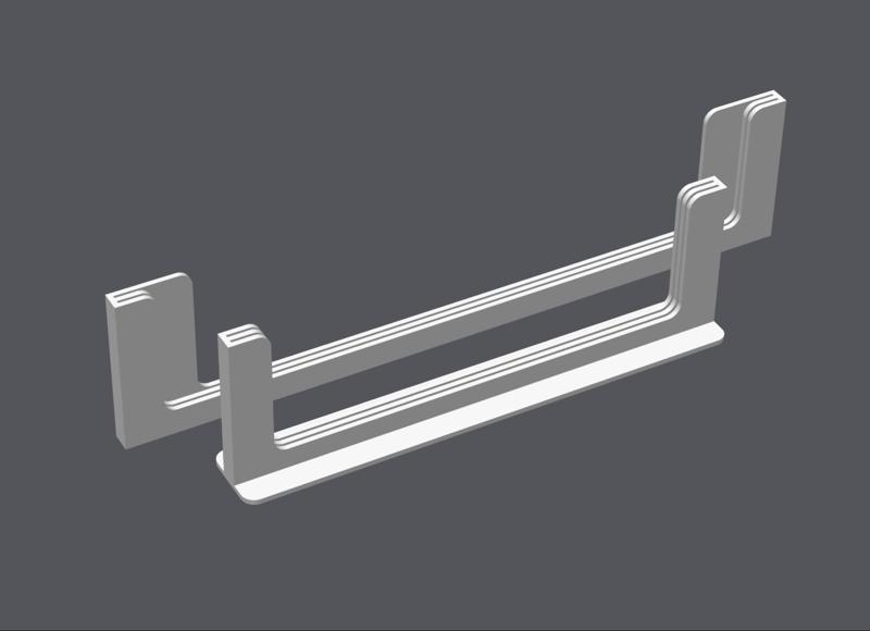 Hot Bed Plate Holder, Vertical, Adhesive, 184mm x 257mm