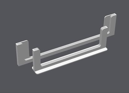 Hot Bed Plate Holder, Vertical, Adhesive, 184mm x 257mm