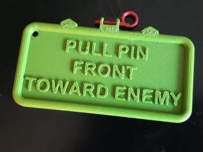 Claymore Name Tag