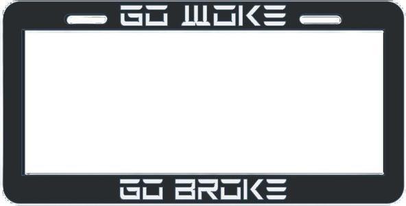 GO WOKE GO BROKE – Tesla license plate