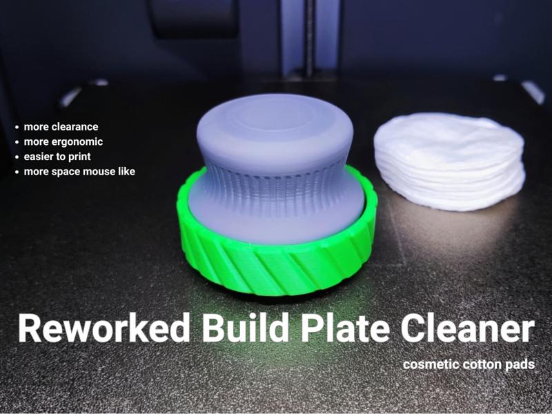 Reworked Build Plate Cleaner (cotton pads)