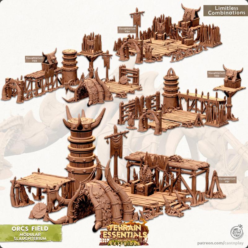 Orcs Field Set (Pre-Supported) – Terrain Essentials
