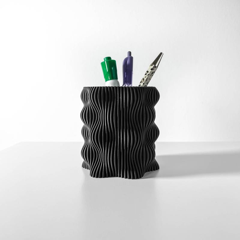 The Muxel Pen Holder | Desk Organizer and Pencil Cup Holder | Modern Office and Home Decor