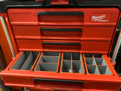 MILWAUKEE PACKOUT - 4 DRAWER BINS 