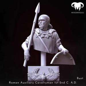 Bust – Roman Auxiliary Cavalryman 1st-2nd C. A.D. Horsemen of Antiquity!