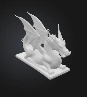 bookend shaped like a dragon
